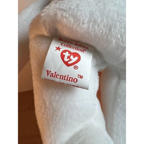 Ty Beanie Baby Valentino The Bear Collectible Plush Retired Vintage 1994 - Picture 5 of 7
